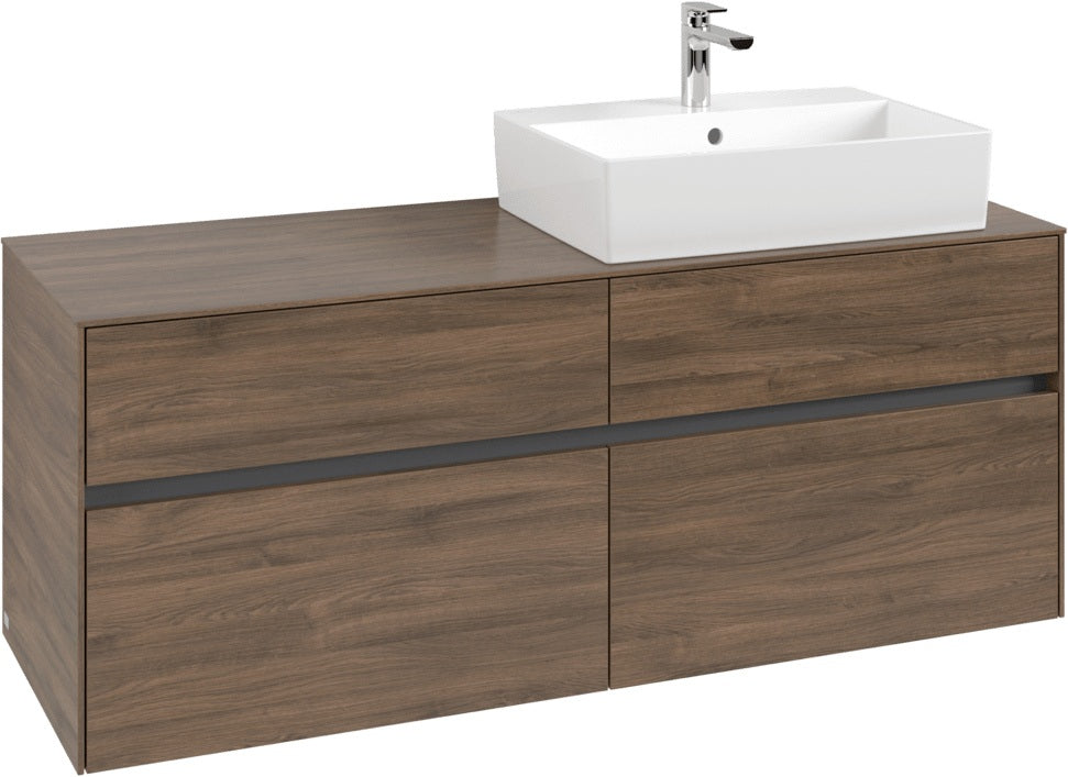 Villeroy & Boch Waschtischunterschrank Collaro C133 1400 mm Arizona Oak mit 4 Auszügen