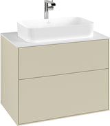 Villeroy & Boch Finion Waschtischunterschrank 800 mm Anthracite Matt Lack – mit Push-to-Open