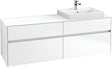 Villeroy & Boch Waschtischunterschrank Collaro C023B0 1600 mm White Matt mit LED-Beleuchtung