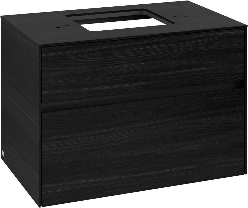 Villeroy & Boch Waschtischunterschrank Collaro C12400 800x548x500mm Black Oak mit SoftClosing