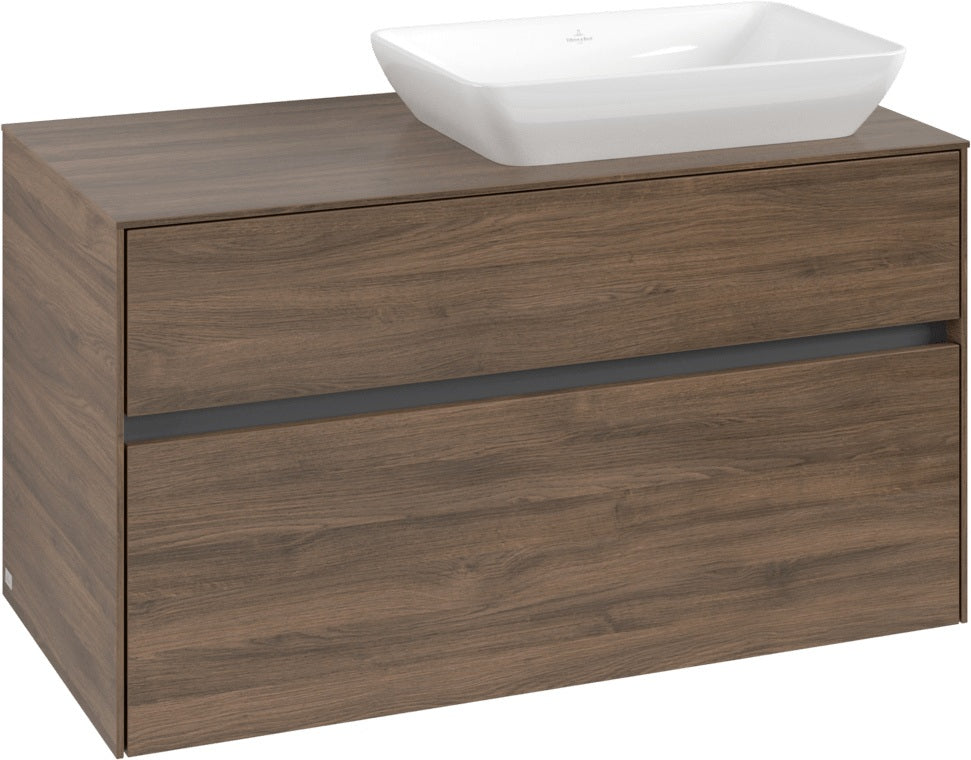 Villeroy & Boch Waschbeckenunterschrank Collaro C111 1000 mm Arizona Oak – 2 Auszüge, SoftClosing, wandmontiert