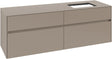 Villeroy & Boch Waschtischunterschrank Collaro C122 B0 1600 mm Taupe mit Beleuchtung und SoftClosing