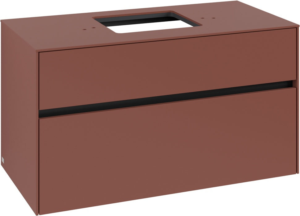 Villeroy & Boch Waschtischunterschrank Collaro C12500 1000 mm White Oak – 2 Auszüge, SoftClosing