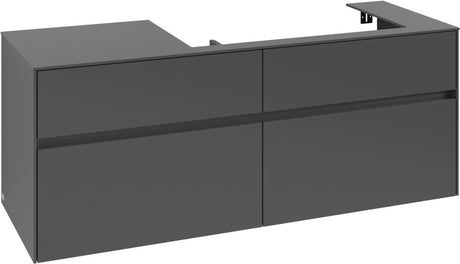 Villeroy & Boch Waschtischunterschrank Collaro C090 B0 1400 mm White Oak mit Beleuchtung