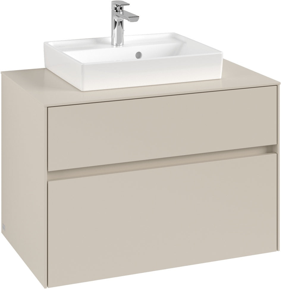 Villeroy & Boch Waschtischunterschrank Collaro C069 800 mm Cashmere Grey mit SoftClosing