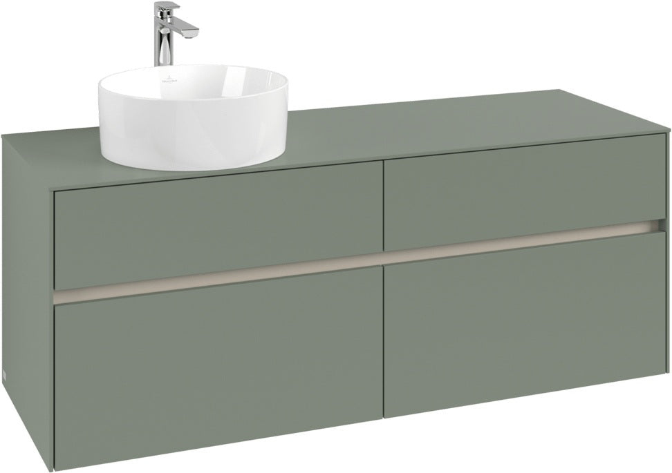 Villeroy & Boch Waschbeckenunterschrank Collaro C046 B0 1400 mm White Oak mit Beleuchtung