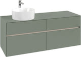 Villeroy & Boch Waschbeckenunterschrank Collaro C046 B0 1400 mm White Oak mit Beleuchtung