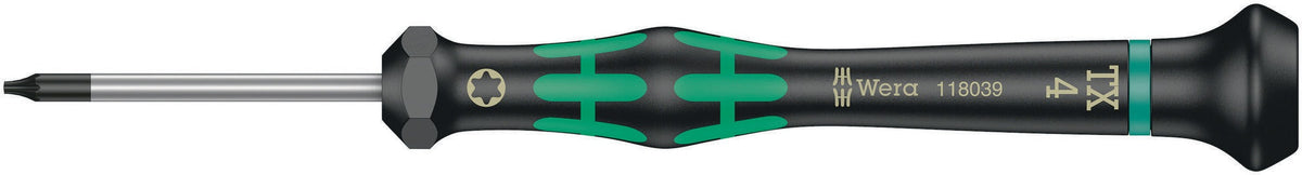 WERA Elektronik-Feinmechanik-Schraubendreher 2050 PH 1, Klingenlänge 80 mm, Kraftform-Micro-Griff