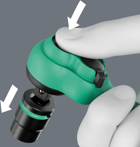 WERA Steckschlüsselsatz 8100 SB 12 16-teilig 3/8 Zoll Zyklop Comfort mit 80 Zähnen