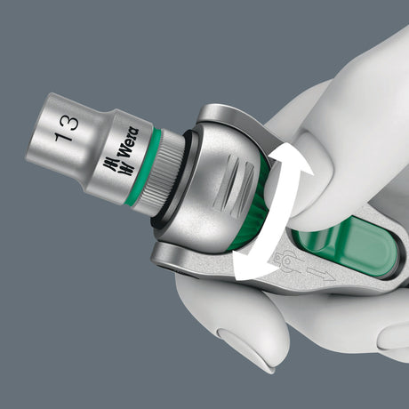 WERA Steckschlüsselsatz Zyklop Speed 42-teilig 1/4 Zoll SW 4-14 mm mit 72 Zähnen
