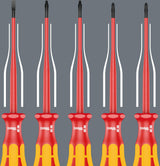 WERA VDE-Schraubendreher 162iS PH1 Phillips, isoliert bis 1.000 V, Kraftform-Griff, 80 mm Klinge