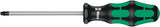 WERA Schraubendreher 367 TORX BO T 10 mit 2K-Griff und BlackPoint-Spitze