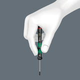 WERA Elektronik-Feinmechanik-Schraubendreher 2050 PH 1, Klingenlänge 80 mm, Kraftform-Micro-Griff