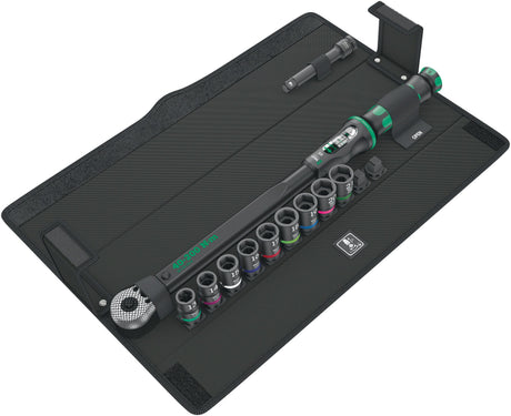 WERA Drehmomentschlüsselset Klick-Torque C 3 Set 2 11-teilig 40-200 Nm 1/2 Zoll