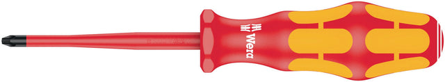 WERA VDE-Schraubendreher 162iS PH1 Phillips, isoliert bis 1.000 V, Kraftform-Griff, 80 mm Klinge