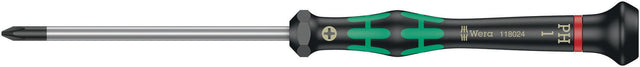 WERA Elektronik-Feinmechanik-Schraubendreher 2050 PH 1, Klingenlänge 80 mm, Kraftform-Micro-Griff