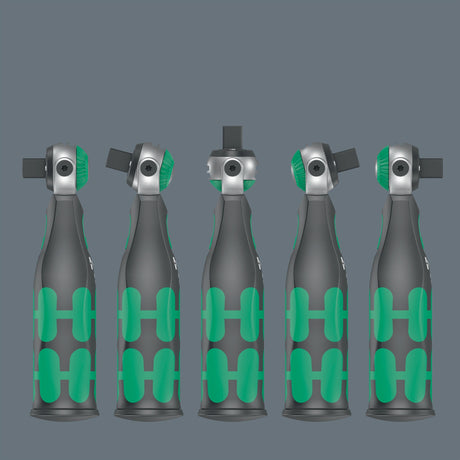 WERA Steckschlüsselsatz 8009 Zyklop Pocket Set 2 19-teilig 3/8" + 1/4" mit 72 Zähnen