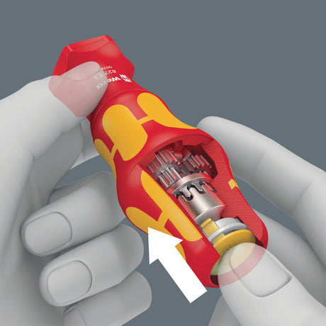 WERA Handgriff 827 T i Kraftform Turbo VDE isoliert für VDE Wechselklingen