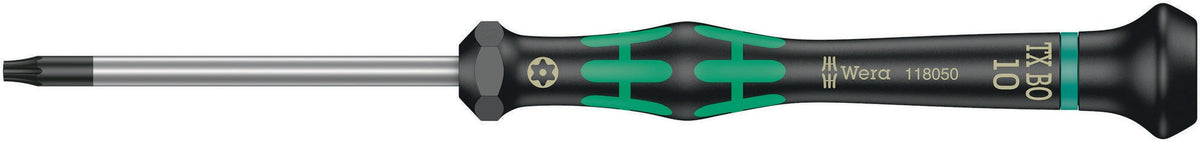 WERA Elektronik-Feinmechanik-Schraubendreher 2050 PH 1, Klingenlänge 80 mm, Kraftform-Micro-Griff