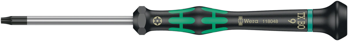 WERA Elektronik-Feinmechanik-Schraubendreher 2050 PH 1, Klingenlänge 80 mm, Kraftform-Micro-Griff