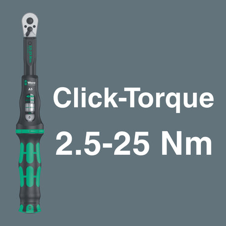 WERA Drehmomentschlüsselset Bicycle Set Torque 1 16-tlg. 2,5-25 Nm 1/4 Zoll