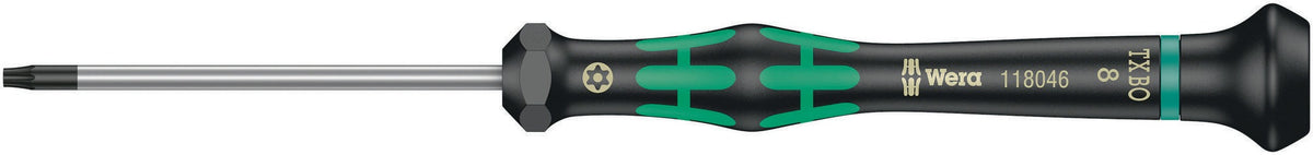 WERA Elektronik-Feinmechanik-Schraubendreher 2050 PH 1, Klingenlänge 80 mm, Kraftform-Micro-Griff