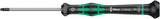 WERA Elektronik-Feinmechanik-Schraubendreher 2050 PH 1, Klingenlänge 80 mm, Kraftform-Micro-Griff