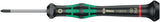 WERA Elektronik-Feinmechanik-Schraubendreher 2050 PH 1, Klingenlänge 80 mm, Kraftform-Micro-Griff