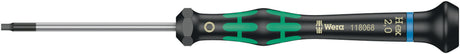 WERA Elektronik-Feinmechanik-Schraubendreher 2050 PH 1, Klingenlänge 80 mm, Kraftform-Micro-Griff