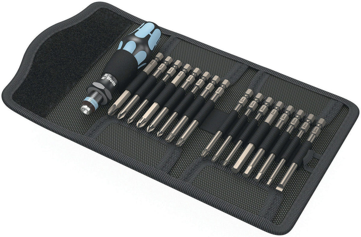 WERA Schraubendrehersatz K K 60 Stainless 17-teilig mit Edelstahl-Wechselklingen