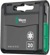 WERA Bitgroßpackung 1/4 Zoll PH 2 L.25mm DIN ISO 1173, Form C 6,3 – 20 Bits in Kunststoffbox