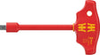 WERA Adapterschraubendreher 410 iVDE B für 3/8" Steckschlüsseleinsätze, Innenvierkant, VDE 1000 V