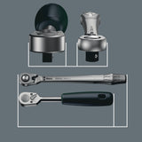 WERA Steckschlüsselsatz Zyklop Metal 29-tlg. 3/8 Zoll SW 8-19 mm mit 76-Zahn-Knarre