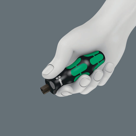 WERA Handgriff 80 Vario für 6 mm Vario- und Adapterklingen – Kraftformgriff mit Abrollschutz