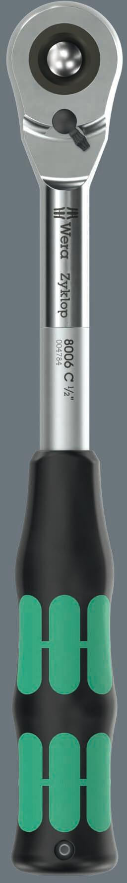 WERA Steckschlüsselsatz 8006 SC 1, 13-teilig, 1/2 Zoll, SW 10-19 mm, 72 Zähne, 6-Kant