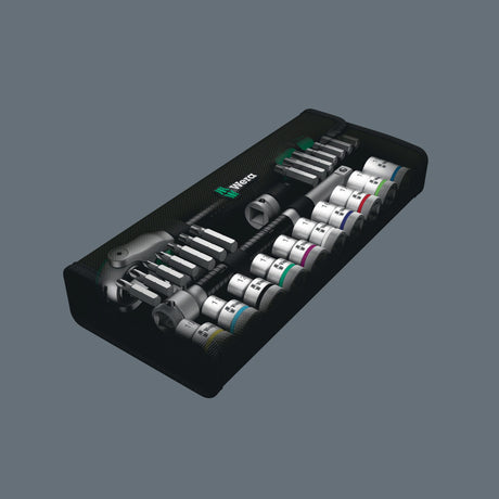 WERA Steckschlüsselsatz Zyklop Speed 28-tlg. 1/2 Zoll SW 10-19 mm 72 Zähne 6-Kant