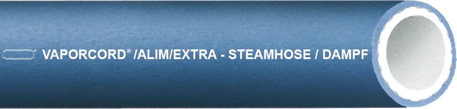 TEGUMA VAPORCORD®/ALIM/EXTRA Reinigungs- und Dampfschlauch 10 mm x 19 mm, 40 m, Blau