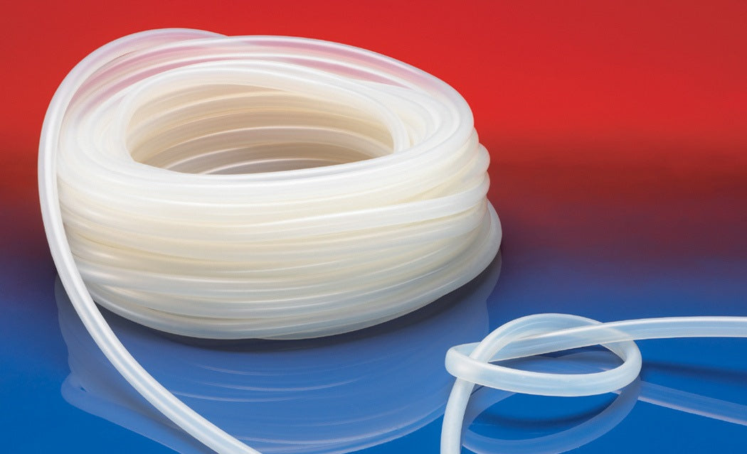NORRES PTFE-Lebensmittelschlauch ID 8 mm AD 12 mm, 50 m, Wandstärke 1,00 mm, NORFLEX