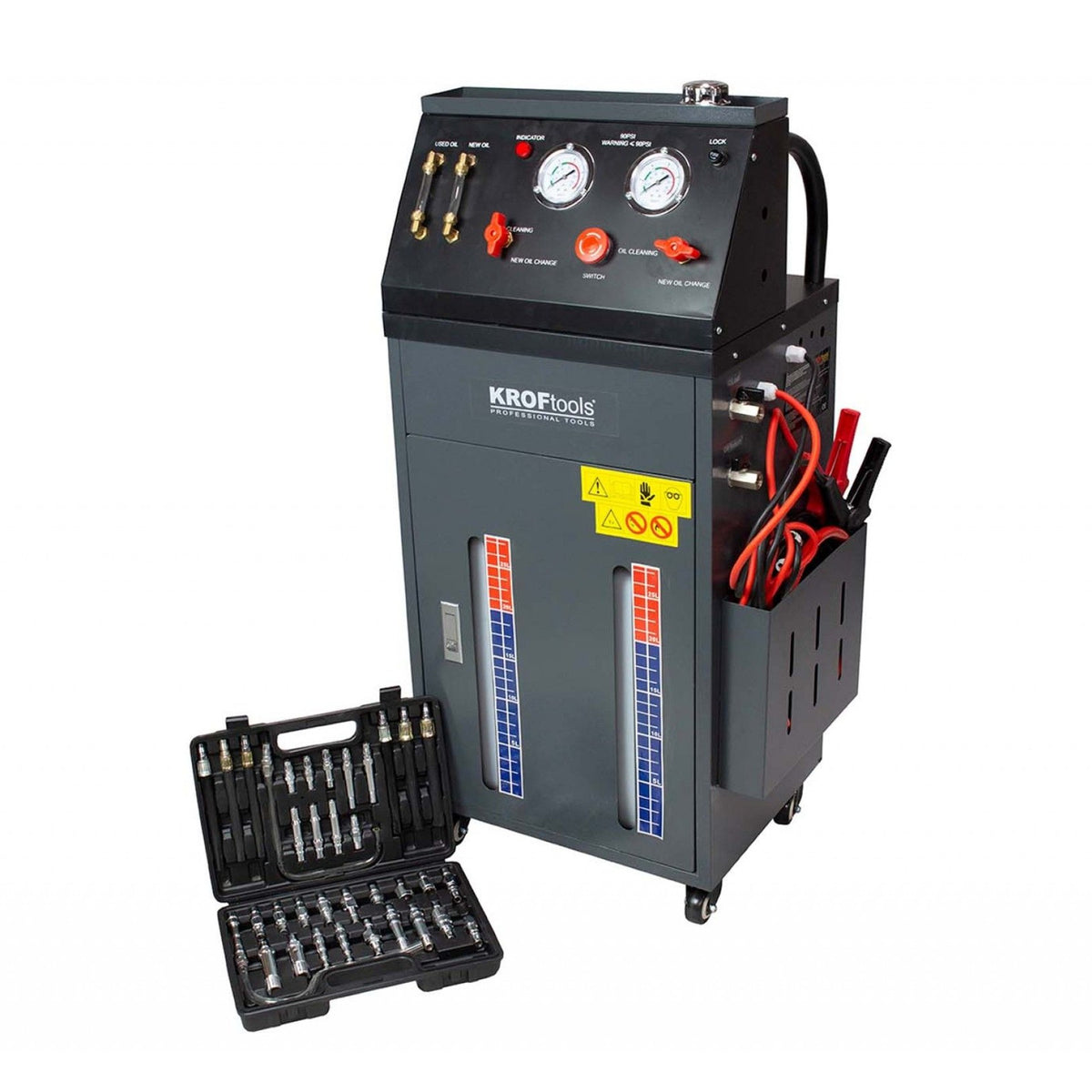 KROFtools Automatikgetriebe Getriebespülgerät Ölabsauggerät Getriebeölpumpe 12V mit Adapter-Set - Modell - 9020