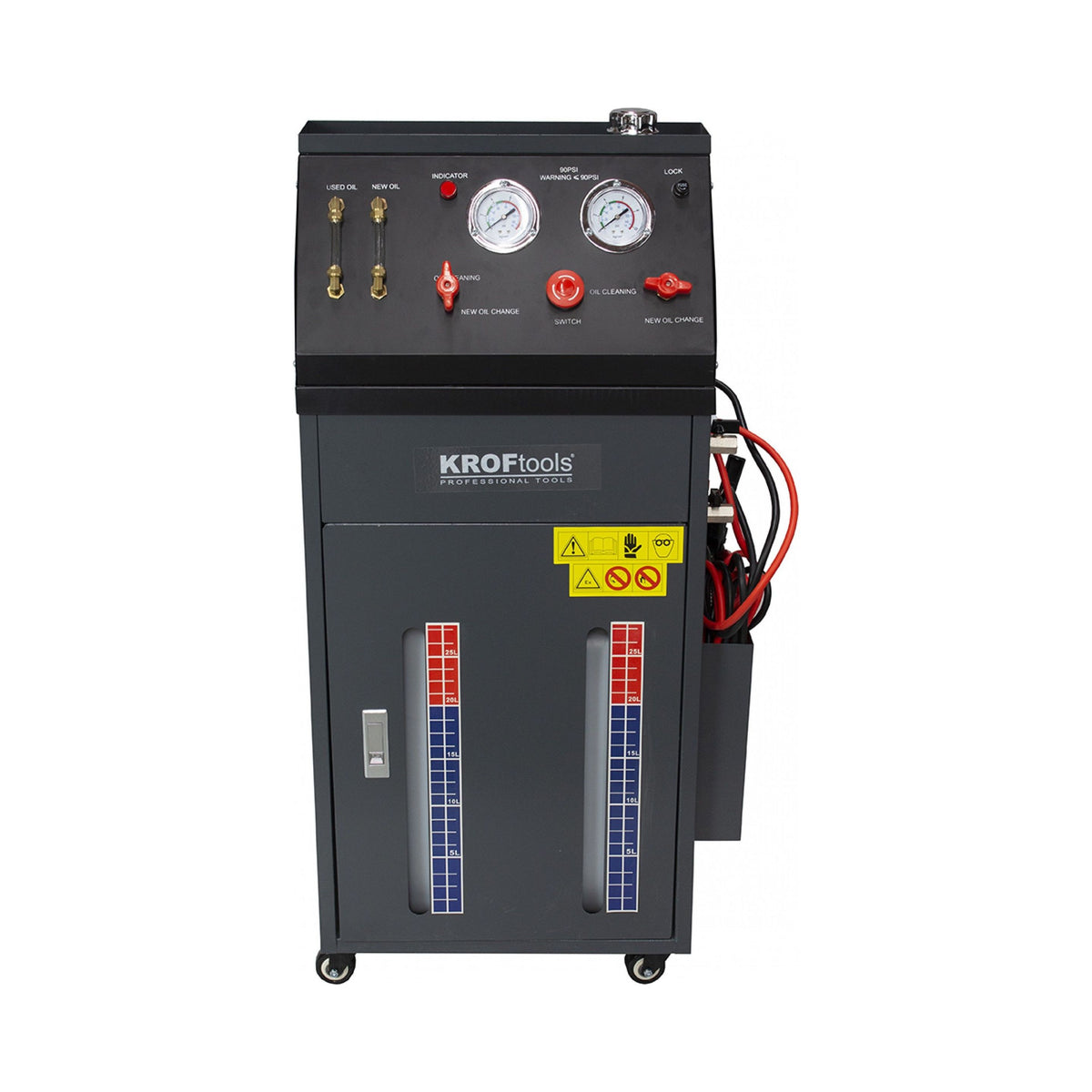 KROFtools Automatikgetriebe Getriebespülgerät Ölabsauggerät Getriebeölpumpe 12V mit Adapter-Set - Modell - 9020