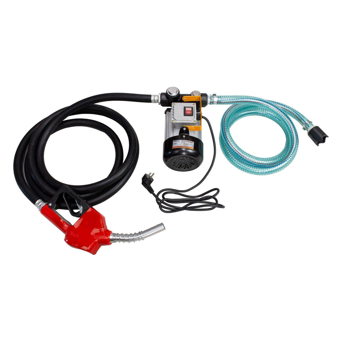 KROFtools Dieselpumpe Heizölpumpe 230v selbstansaugend, Saugschlauch 2m, 4m Förderschlauch - 3291