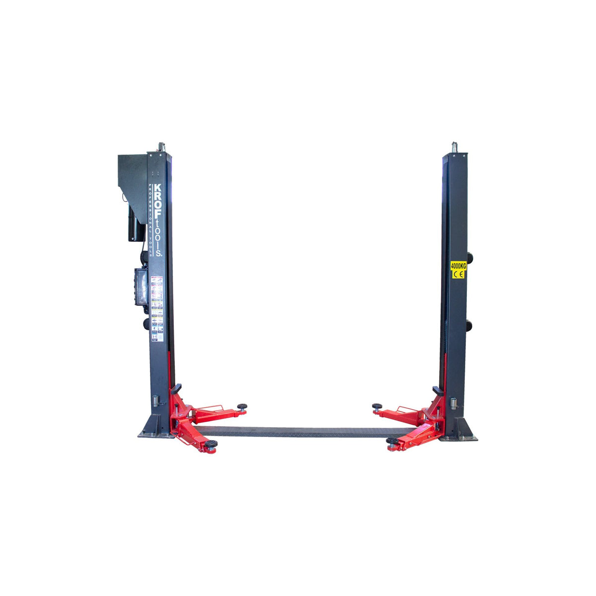 KROFtools 4 T Tonnen Elektro-Hydraulische 2-Säulen-Hebebühne 4000 kg - Modell 230V - 9805MO