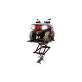 KROFtools 680 kg Hydropneumatische Motorrad- und Quad-Hebebühne – Profi-Hebebühne mit 185–825 mm Hubhöhe Modell - 9865