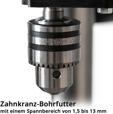 STAHLWERK Säulenbohrmaschine BD-350 ST B16 – 350 W, 13 mm Bohrdurchmesser, stufenlose Höhenverstellung