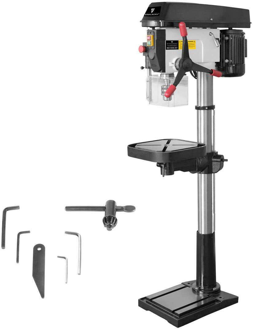 STAHLWERK BD-1500 ST Säulenbohrmaschine – 1500 W, MT4/MK4, 20 mm Bohrdurchmesser