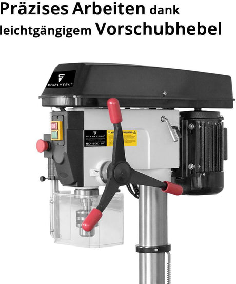 STAHLWERK BD-1500 ST Säulenbohrmaschine – 1500 W, MT4/MK4, 20 mm Bohrdurchmesser