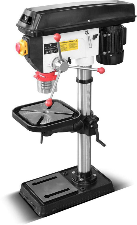 STAHLWERK BD-550 ST Säulenbohrmaschine MT2/MK2 550W 16mm für Metall, Holz & Kunststoff