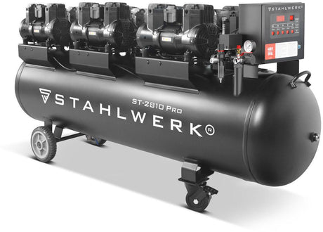 STAHLWERK Kompressor ST-2810 Pro – 1500 l/min, 10 bar, 280 l, ölfrei