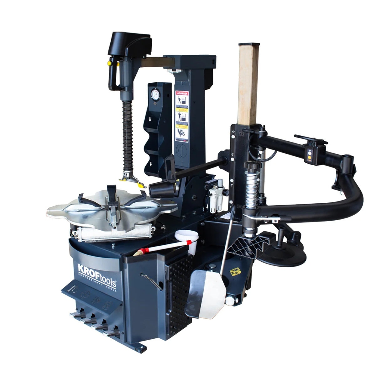 KROFtools 2 Speed Profi Reifenmontiermaschine HEAVY DUTY 14 - 26'' Runflat Reifen Montiermaschine mit Hilfsarm 400V - KIT90169018