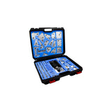 KROFtools Getriebespüladapter ATF Adapter- Kit -Set Adaptersatz, Spezialadapter für Automatikgetriebe Spülgerät 122-tlg - 9121